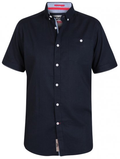 D555 Brixton Shirt Navy - Herrenhemden - Herrenhemden in großen Größen