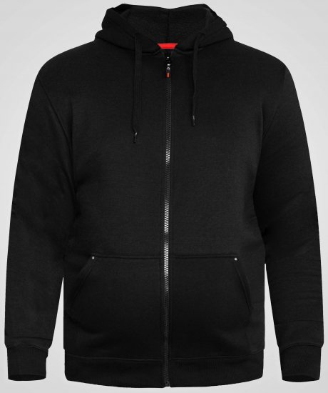 D555 Cantor Kapuzensweatjacke Schwarz - Herren-sweater und -hoodies - Herren-Sweater und -Hoodies in großen Größen