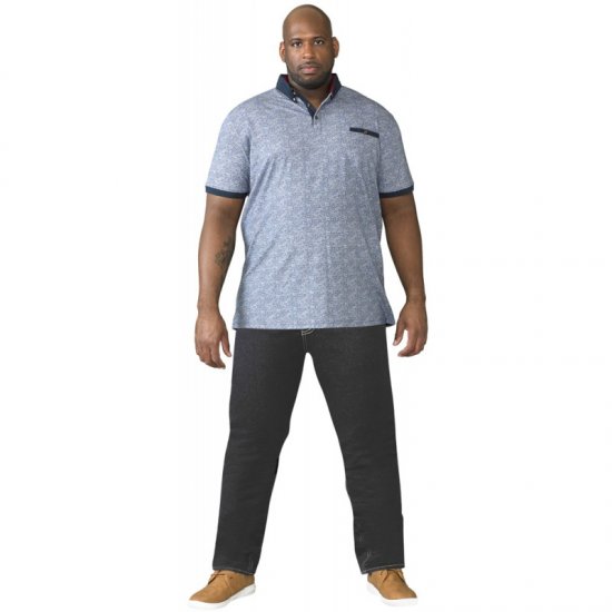 D555 Cedric Tapered Fit Stretch Jeans Indigo TALL SIZES - HERRENBEKLEIDUNG MT-6XLT - Langgrößen für Herren