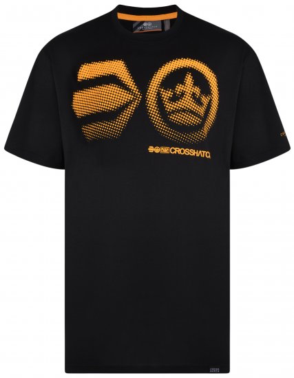 Crosshatch Kravtar T-shirt Black - Herren-T-Shirts - Herren-T-Shirts in großen Größen