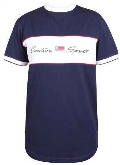 D555 Cullen T-shirt Navy - Herren-T-Shirts - Herren-T-Shirts in großen Größen
