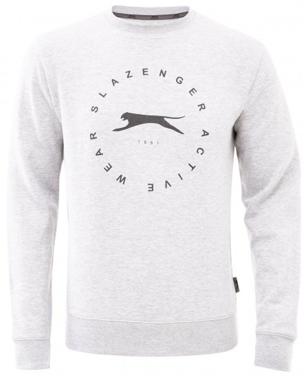 Slazenger Dean Sweatshirt Grey - Herren-sweater und -hoodies - Herren-Sweater und -Hoodies in großen Größen