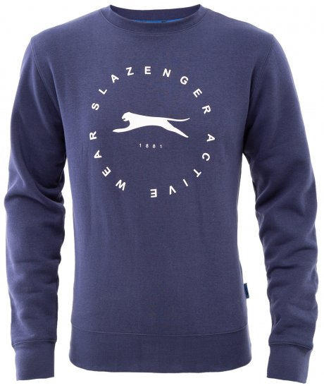 Slazenger Dean Sweatshirt Navy - Herren-sweater und -hoodies - Herren-Sweater und -Hoodies in großen Größen