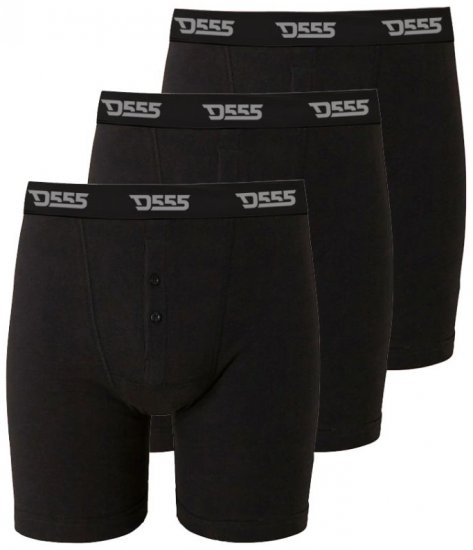 D555 Driver Boxershorts 3-pack Black - Herrenunterwäsche & bademode - Herrenunterwäsche & Bademode in großen Größen