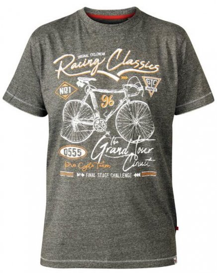 D555 Eastwood Bicycle Crew Neck T-Shirt Khaki - Herren-T-Shirts - Herren-T-Shirts in großen Größen