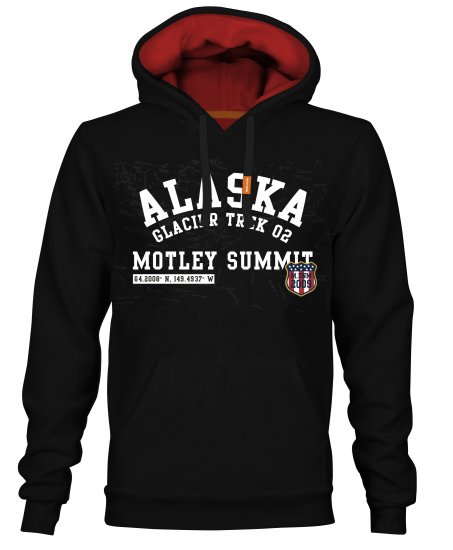 Motley Denim Elland Hoodie Black - Herren-sweater und -hoodies - Herren-Sweater und -Hoodies in großen Größen