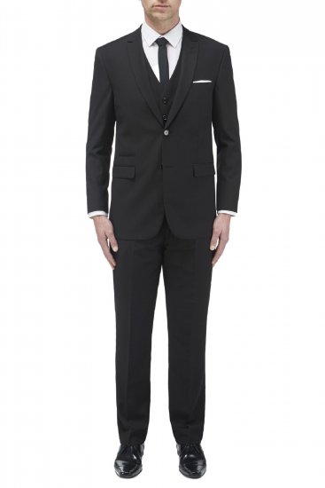 Skopes Madrid Waistcoat Black - Herrenanzüge und -blazer - Herrenanzüge und -blazer in großen Größen
