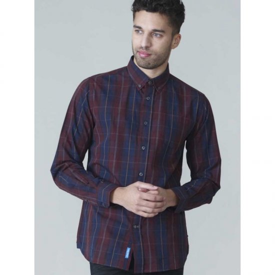 D555 Grady Long Sleeve Check Shirt - Herrenhemden - Herrenhemden in großen Größen