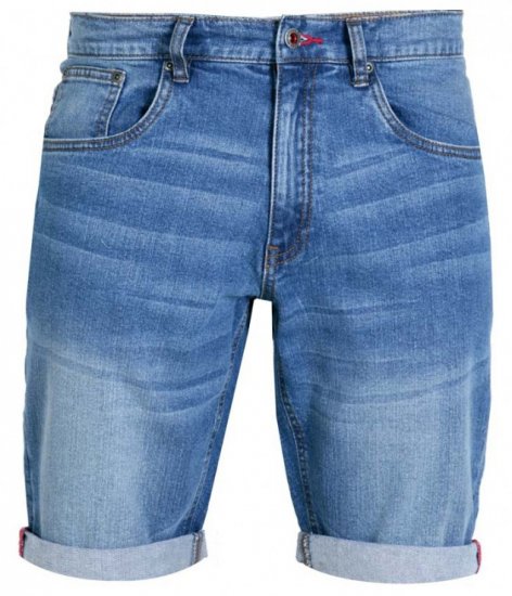 D555 Griffin Denim Shorts Stonewash - Herrenshorts - Herrenshorts in großen Größen