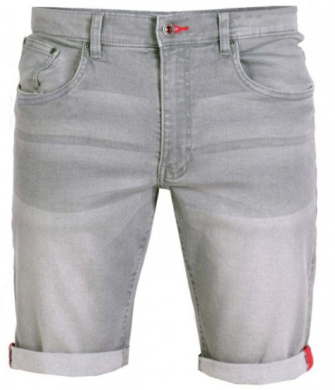 D555 Griffin Denim Shorts Grey - Herrenshorts - Herrenshorts in großen Größen