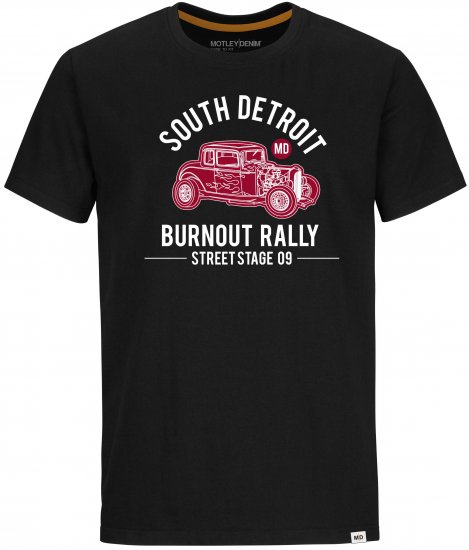 Motley Denim Grimsby T-shirt Black - Herren-T-Shirts - Herren-T-Shirts in großen Größen