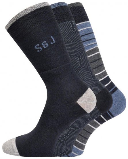 Smith & Jones Hessa 3-pack Socks (46-49) - Herrenunterwäsche & bademode - Herrenunterwäsche & Bademode in großen Größen