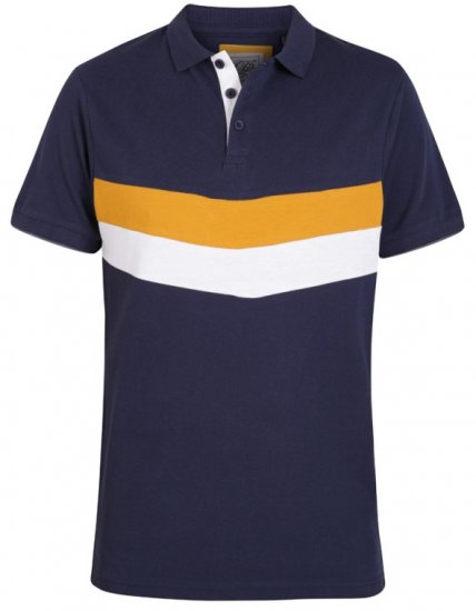 D555 Hopkins Polo Navy - Polo-Shirts für Herren in großen Größen - Polo-Shirts für Herren in großen Größen