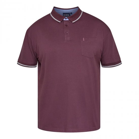 North Latitude Superflex Polo Aubergine - TALL poloshirts - TALL Poloshirts mit Extralänge