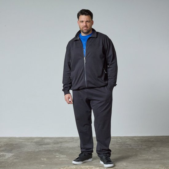 North Latitude Sweat Cardigan Schwarz - TALL sweatshirts - TALL Sweatshirts mit Extralänge