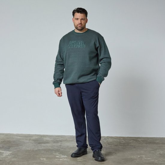 North Latitude Crewneck Logo Sweat Grün/Khaki - TALL sweatshirts - TALL Sweatshirts mit Extralänge