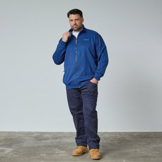 North Latitude Sweat Cardigan Blau - TALL sweatshirts - TALL Sweatshirts mit Extralänge