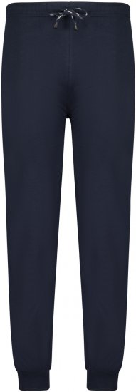 Adamo Jakob Pyjama Pants with Cuffs Navy - Herrenunterwäsche & bademode - Herrenunterwäsche & Bademode in großen Größen