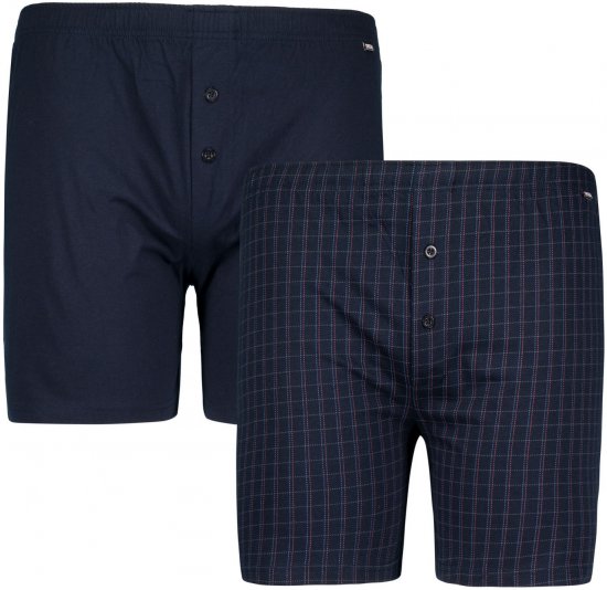 Adamo Curt Boxershorts 2-pack Navy - Herrenunterwäsche & bademode - Herrenunterwäsche & Bademode in großen Größen
