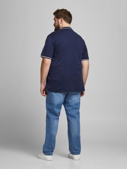 Jack & Jones Jersey Polo Navy - Polo-shirts für herren - Polo-Shirts für Herren in großen Größen