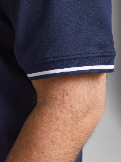 Jack & Jones Jersey Polo Navy - Polo-shirts für herren - Polo-Shirts für Herren in großen Größen