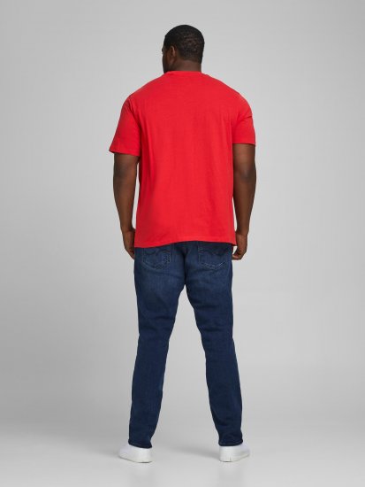 Jack & Jones Elogo T-Shirt True Red - Herren-T-Shirts - Herren-T-Shirts in großen Größen