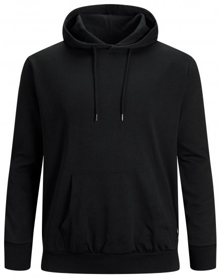 Jack & Jones Basic Hoodie Svart - Herren-sweater und -hoodies - Herren-Sweater und -Hoodies in großen Größen