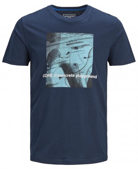 Jack & Jones Jump T-shirt Navy - Herren-T-Shirts - Herren-T-Shirts in großen Größen