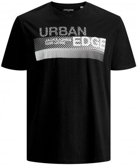 Jack & Jones Booster T-shirt Black - Herren-T-Shirts - Herren-T-Shirts in großen Größen