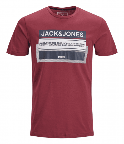 Jack & Jones Booster T-shirt Sun-Dried Tomato - Herren-T-Shirts - Herren-T-Shirts in großen Größen