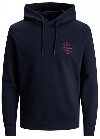 Jack & Jones JJESHARK SWEAT Hoodie Navy - Herren-sweater und -hoodies - Herren-Sweater und -Hoodies in großen Größen
