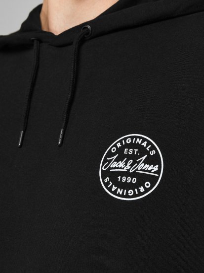 Jack & Jones JJESHARK SWEAT Hoodie Black - Herren-sweater und -hoodies - Herren-Sweater und -Hoodies in großen Größen