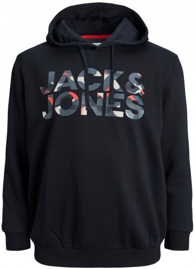 Jack & Jones JJRAMP Hoodie Black - Herren-sweater und -hoodies - Herren-Sweater und -Hoodies in großen Größen