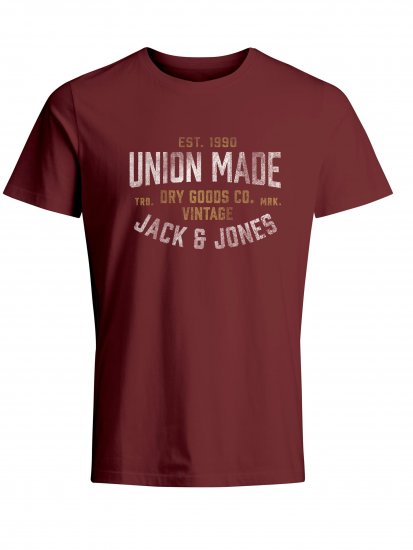 Jack & Jones JPRBLUBOOSTER TEE Red - Herren-T-Shirts - Herren-T-Shirts in großen Größen