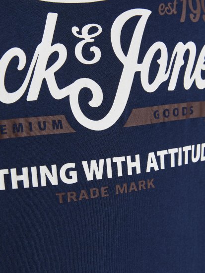 Jack & Jones JPRBLUBOOSTER TEE Navy - Herren-T-Shirts - Herren-T-Shirts in großen Größen