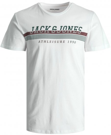 Jack & Jones JJIRON TEE White - Herren-T-Shirts in großen Größen - Herren-T-Shirts in großen Größen