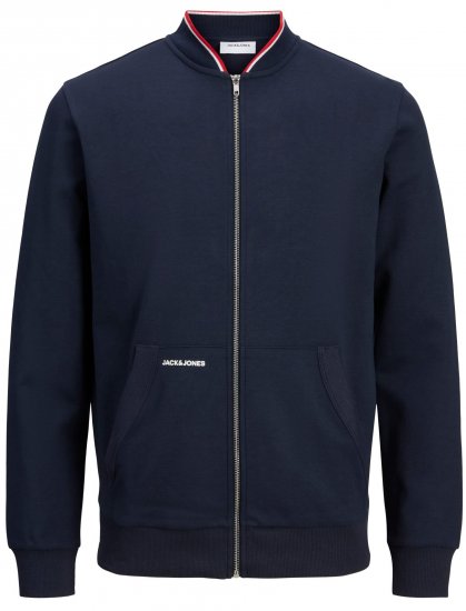 Jack & Jones JJAIDEN ZIP Sweater Navy - Herren-sweater und -hoodies - Herren-Sweater und -Hoodies in großen Größen