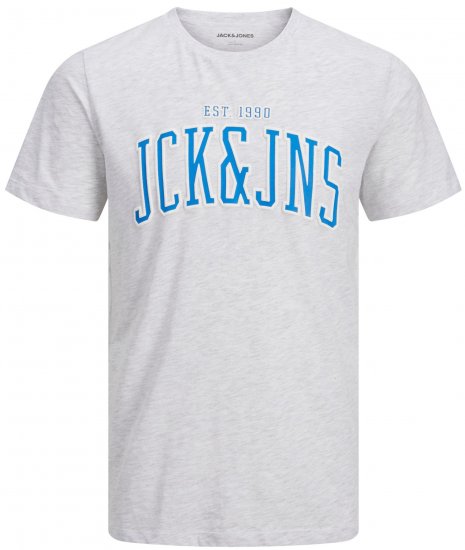 Jack & Jones JJCEMB TEE White - Herren-T-Shirts - Herren-T-Shirts in großen Größen