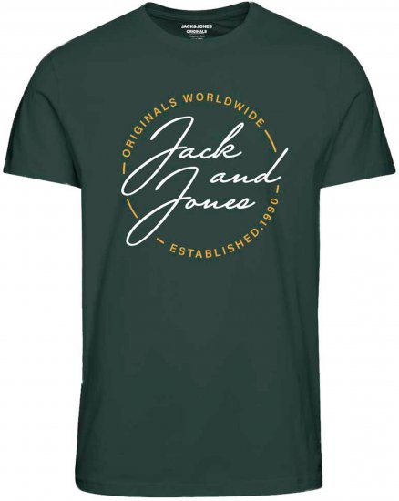 Jack & Jones JORJERRYS TEE Green - Herren-T-Shirts - Herren-T-Shirts in großen Größen