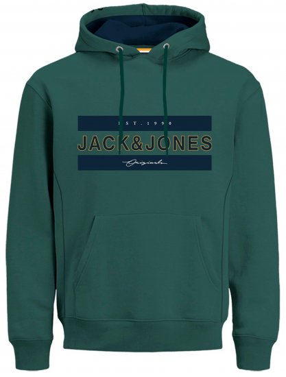 Jack & Jones JORFRIDAY Hoodie Green - Herrenkleidung in großen Größen - Herrenkleidung in großen Größen