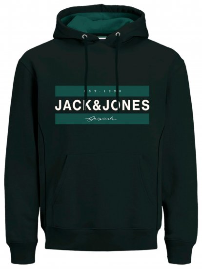 Jack & Jones JORFRIDAY Hoodie Black - Herrenkleidung in großen Größen - Herrenkleidung in großen Größen
