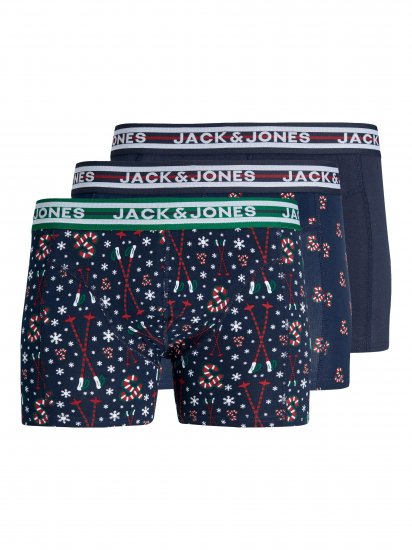 Jack & Jones JACXMAS CANDY TRUNKS 3 PACK Navy Blazer - Herrenunterwäsche & bademode - Herrenunterwäsche & Bademode in großen Größen