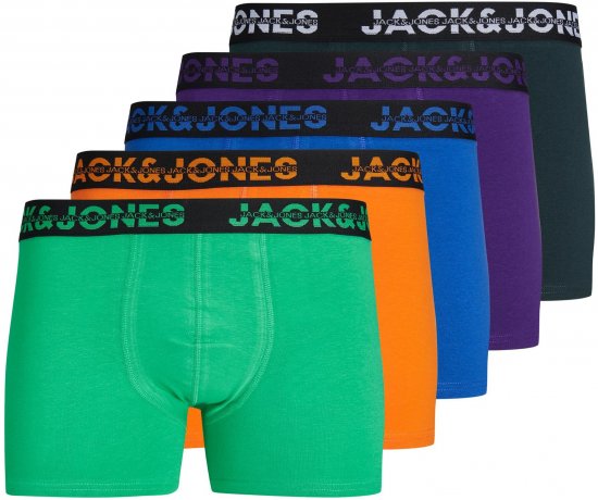 Jack & Jones JACDALLAS LOGO TRUNKS 5 PACK Holly Green - Herrenunterwäsche & bademode - Herrenunterwäsche & Bademode in großen Größen