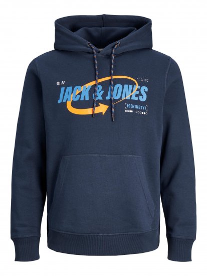Jack & Jones JCOBLACK SWEAT HOODIE Navy Blazer - Herren-sweater und -hoodies - Herren-Sweater und -Hoodies in großen Größen