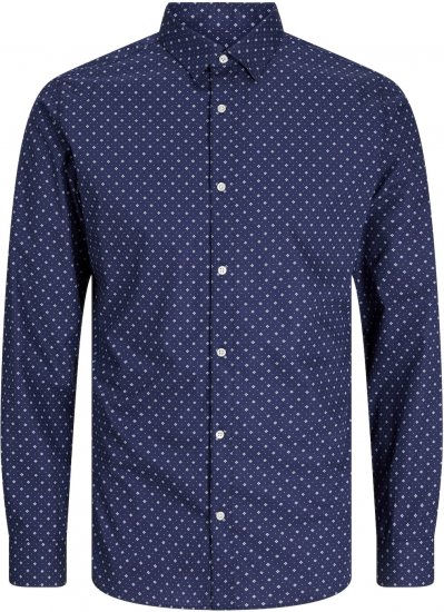 Jack & Jones JOE Dress Shirt LS Navy Blazer - Herrenhemden - Herrenhemden in großen Größen