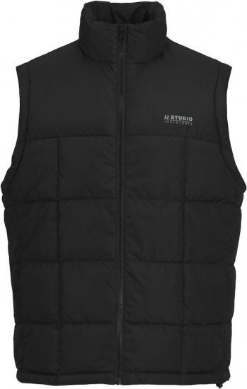 Jack & Jones BEN Square Quilted Bodywarmer Black - Herren jacken - Herren Jacken in großen Größen