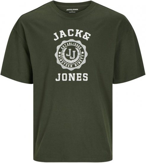 Jack & Jones VICTO T-Shirt Kombu Green - Herren-T-Shirts - Herren-T-Shirts in großen Größen