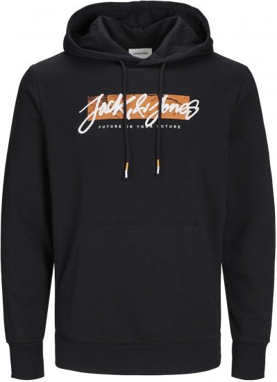 Jack & Jones Tiley Hoodie Black - Herren-sweater und -hoodies - Herren-Sweater und -Hoodies in großen Größen