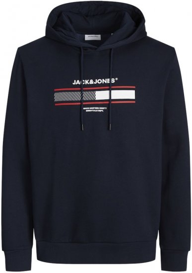 Jack & Jones South Hoodie Navy Blazer - Herren-sweater und -hoodies - Herren-Sweater und -Hoodies in großen Größen