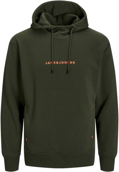 Jack & Jones TREE Hoodie Kombu Green - Herren-sweater und -hoodies - Herren-Sweater und -Hoodies in großen Größen
